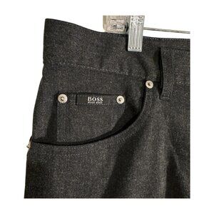 Hugo Boss Men's Montana Jean Style Pants Dark Gray 36 x 34 Stretch